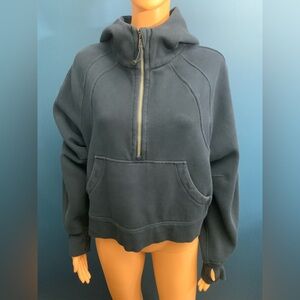 lululemon athletica Dark Blue Quarter-Zip Scuba Hoodie